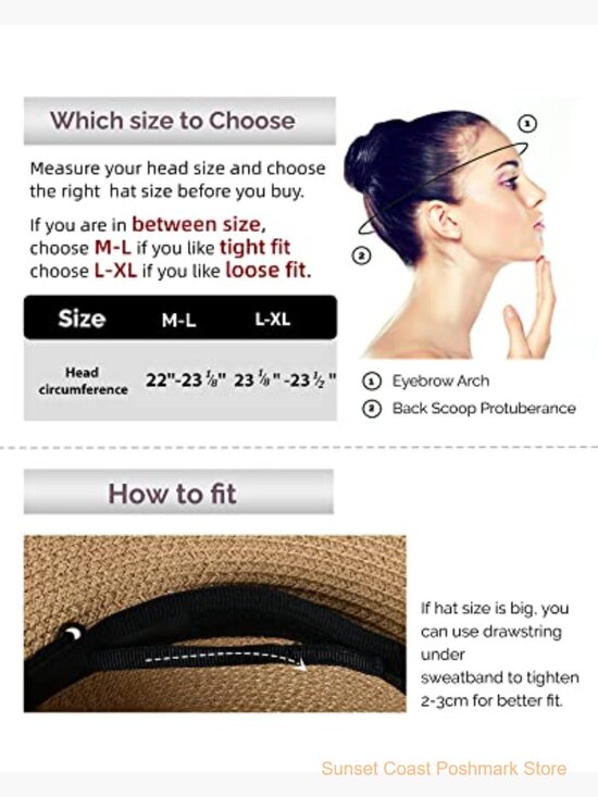 Wide Brim Sun Hat with Wind Lanyard UPF Summer Straw main image 7